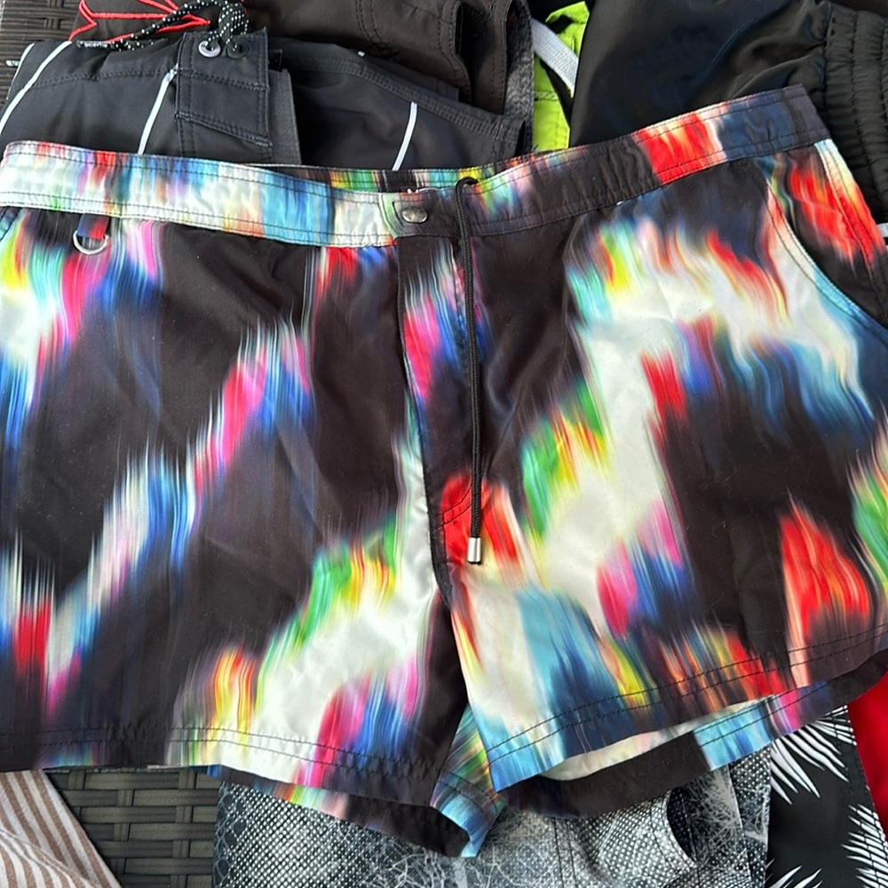 Mr.Turk color splash swim trunks size 38
